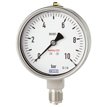Bourdon tube pressure gauge, Hastelloy